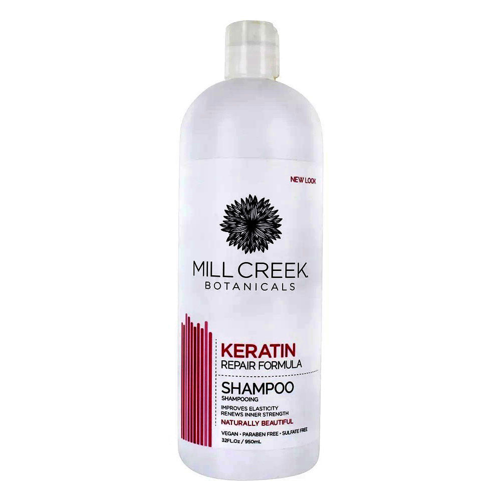 Mill Creek Botanicals Keratin Repair Formula Shampoo, Improves Elasticity, 32 Oz